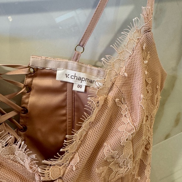 V Chapman Mia Dress in Rose Dust 00/ XXS - Picture 5 of 7